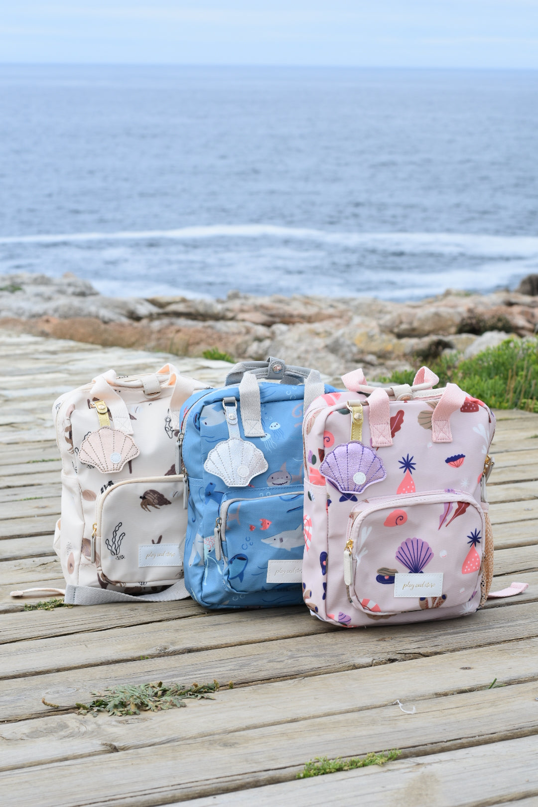 Rugzak Play & Store Schelpen pink