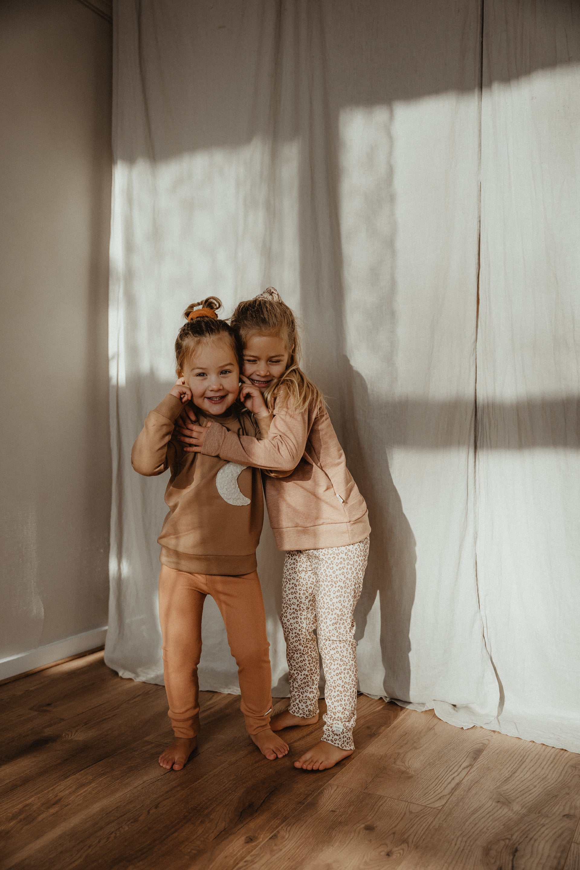 Rib legging Peach