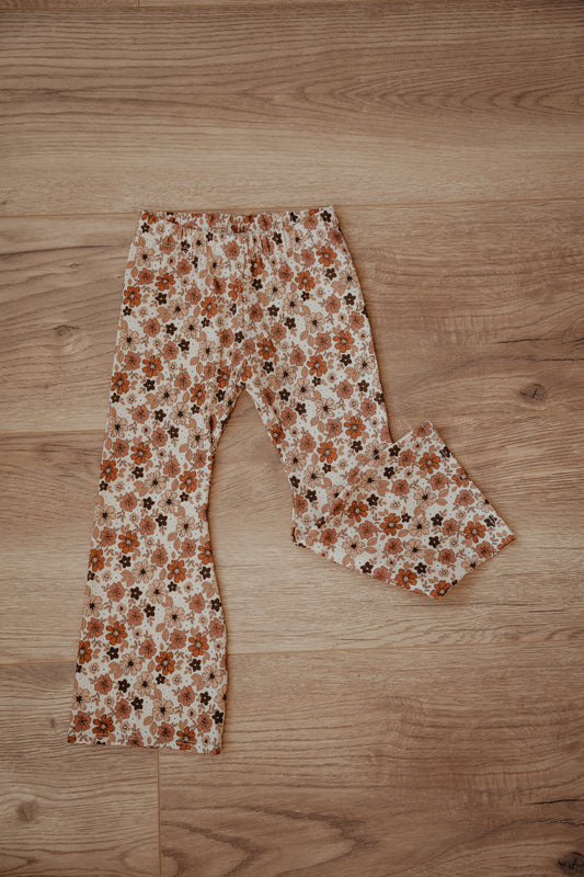 Flared FLOWER BROWN