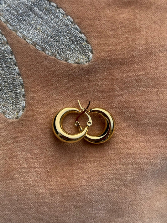 RVS creool 20mm “breed” – goud