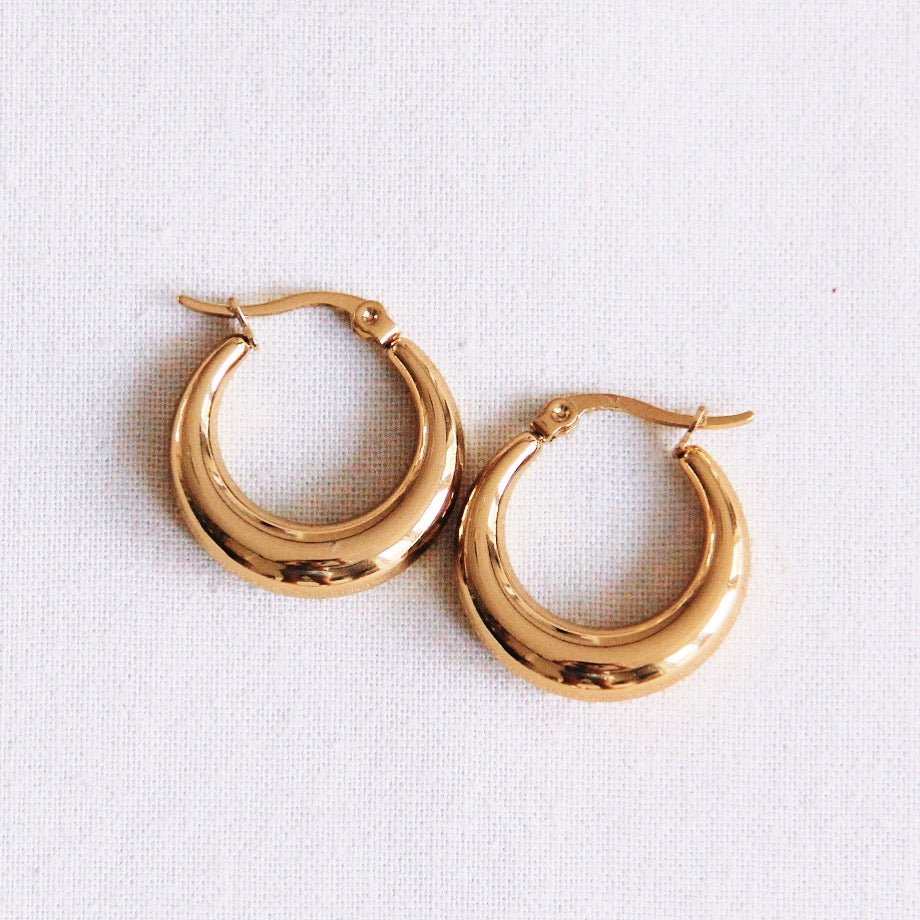 RVS creool 20mm “breed” – goud