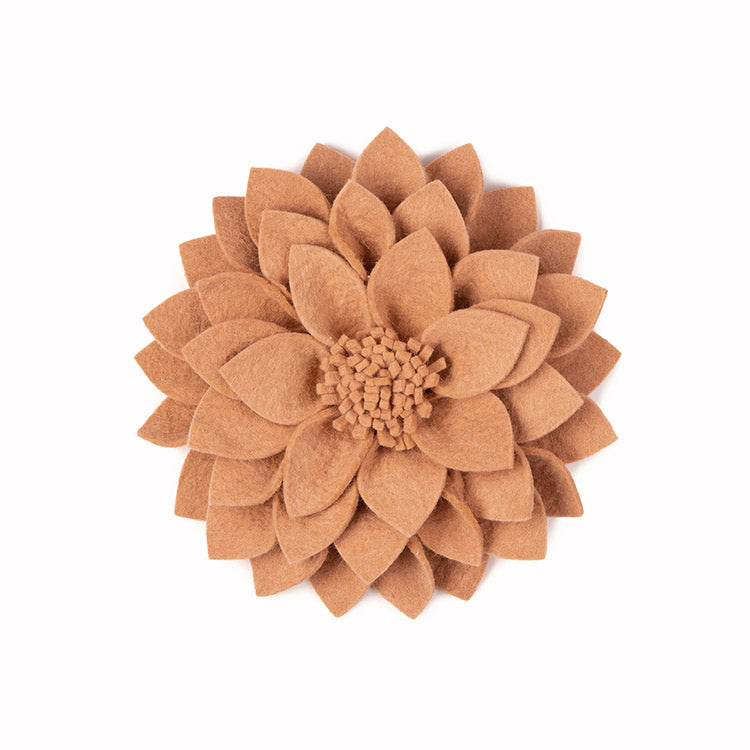 Vilten decoratie bloem roze, Kuba