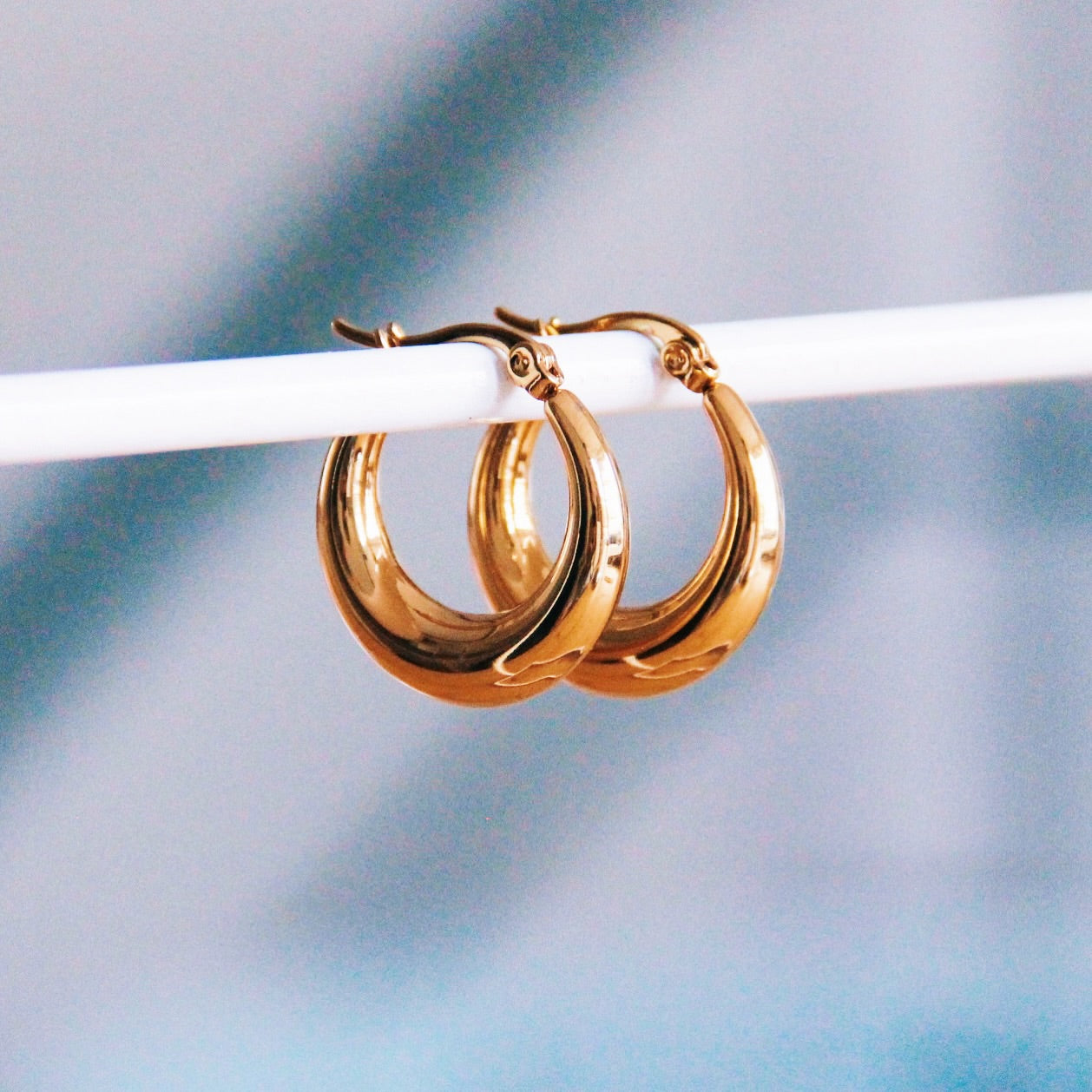 RVS creool 20mm “breed” – goud