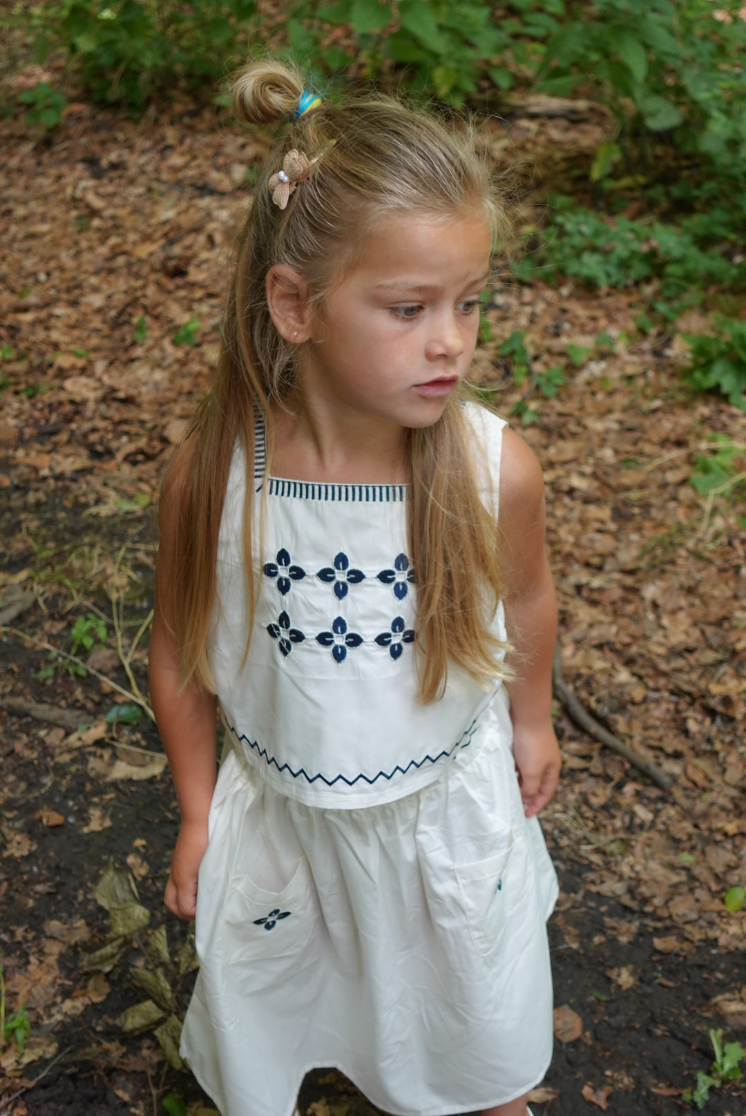 Lila flower set top en rok