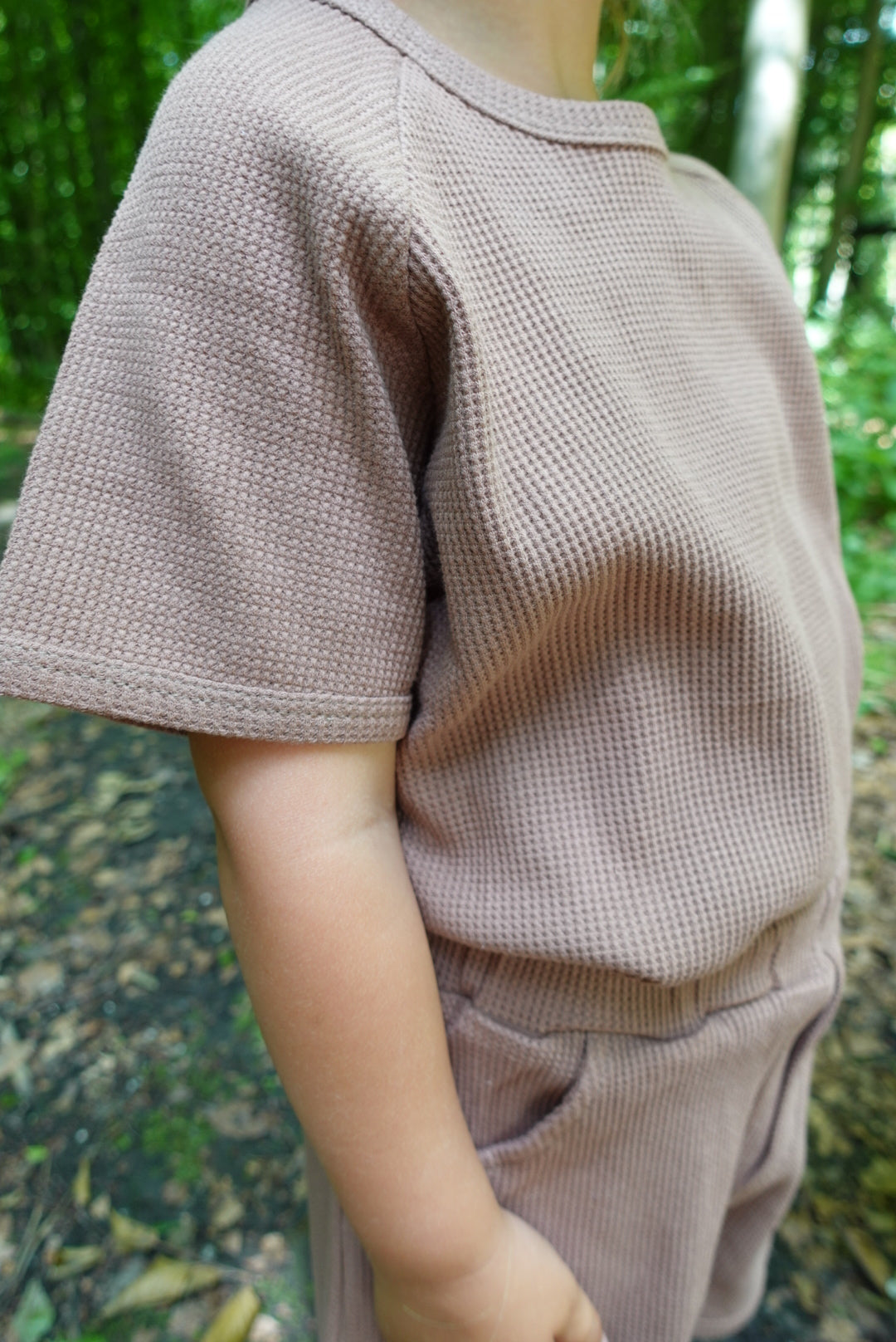 Sage set unisex top en broek Sand en Bruin