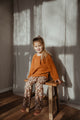 Flared FLOWER BROWN