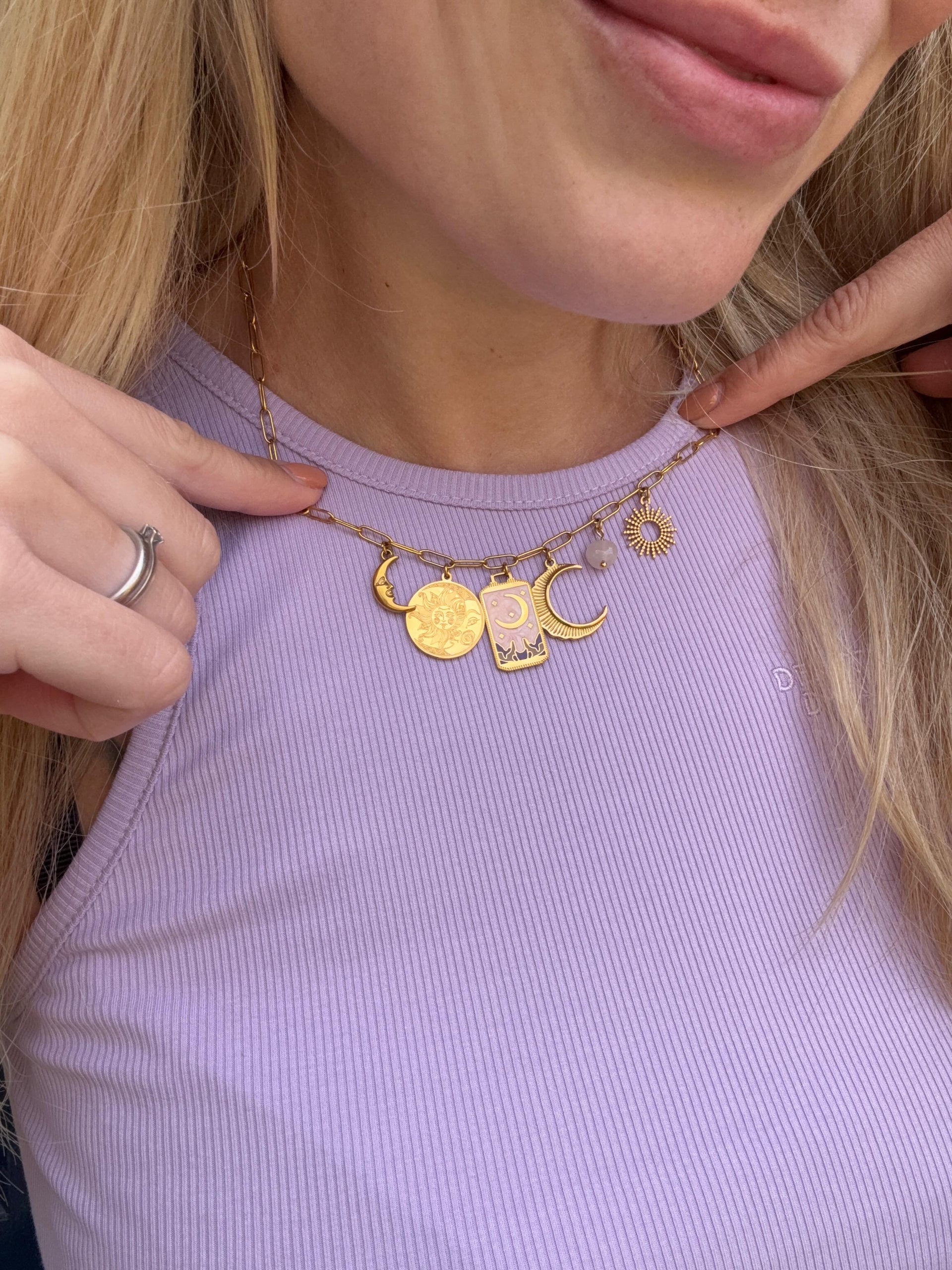 Bedelketting ´by the moon´