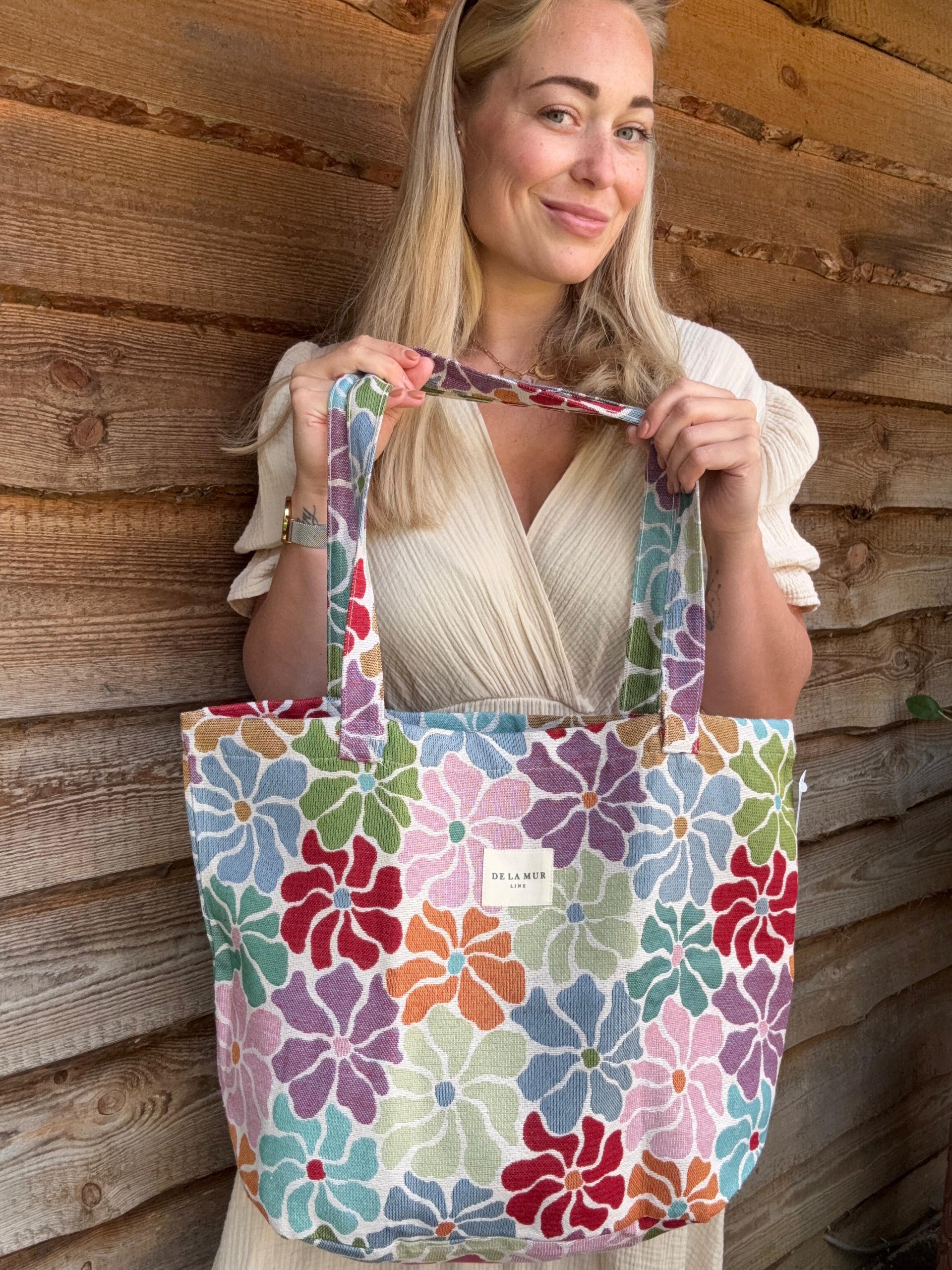 Schoudertas shopper FLOWER