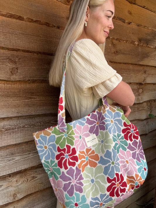 Schoudertas shopper FLOWER