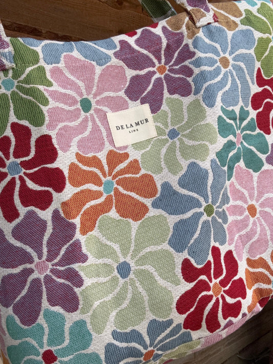 Schoudertas shopper FLOWER